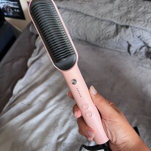 Pink and Black Hair Styling Tool for Effortless Straightening